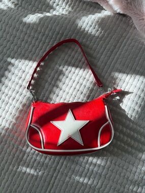 Red purse from urban outfitters